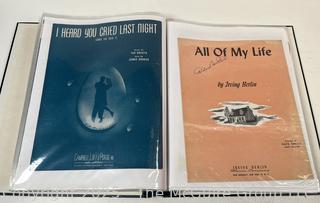 Collection of sheet music from the 1930-40's