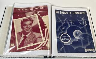 Collection of sheet music from the 1930-40's