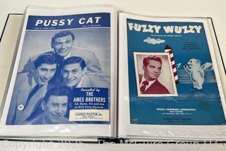 Collection of sheet music from the 1930-40's