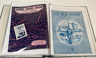Collection of sheet music from the 1930-40's