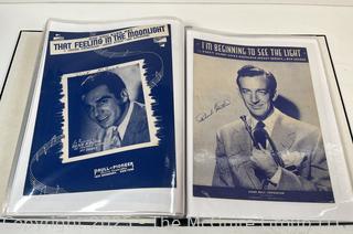Collection of sheet music from the 1930-40's