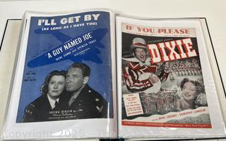 Collection of sheet music from the 1930-40's