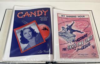 Collection of sheet music from the 1930-40's