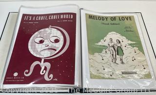Collection of sheet music from the 1930-40's