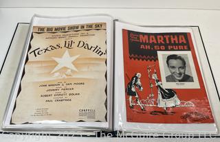 Collection of sheet music from the 1930-40's