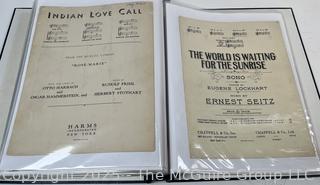 Collection of sheet music from the 1930-40's