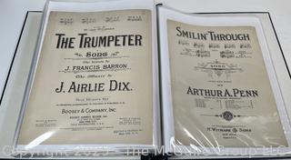Collection of sheet music from the 1930-40's