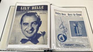 Collection of sheet music from the 1930-40's