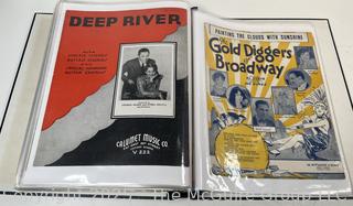 Collection of sheet music from the 1930-40's