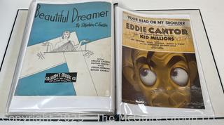 Collection of sheet music from the 1930-40's