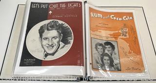 Collection of sheet music from the 1930-40's