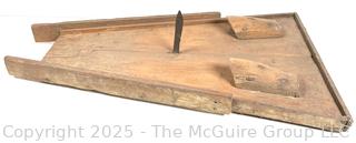 Primitive board for splitting cane