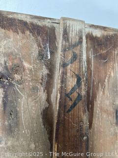Primitive board for splitting cane