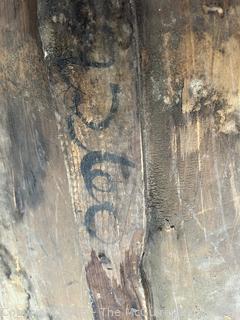 Primitive board for splitting cane