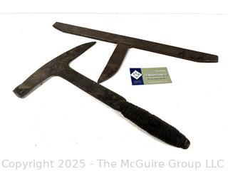 Wood splitting knives