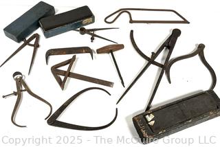 Calipers; compasses; whet stones 