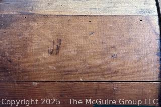 Victorian coopered oak bucket w/copper band and wire handle