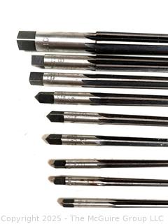 MORSE TAPER PIN/REAMER SET IN WOOD CASE No. 680