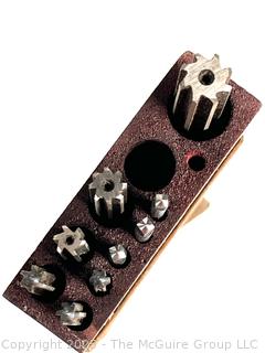 MORSE TAPER PIN/REAMER SET IN WOOD CASE No. 680