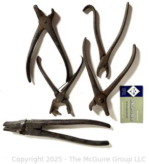 Collection of antique pliers/crimpers