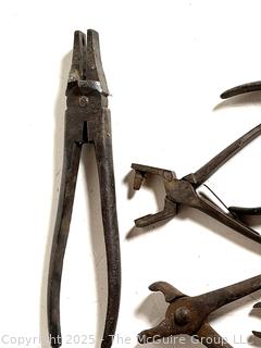 Collection of antique pliers/crimpers