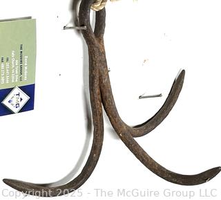 Wrought iron three prong grapple hook