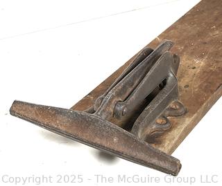 Vintage C. M. STEARNS Saw Sharping Vise Clamp, Pat'd, Carpenter tool