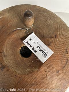 Antique Cheese Form Box