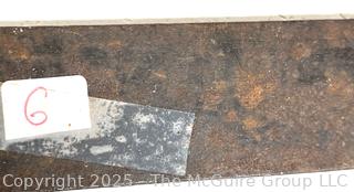 Three (3) long Antique Slate Shingle Rippers, Shingle Remover Slate Puller Roofing tools