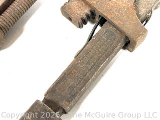 Four (4) vintage monkey wrenches