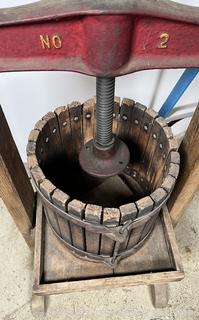 Vintage Cider/Fruit Press No.2