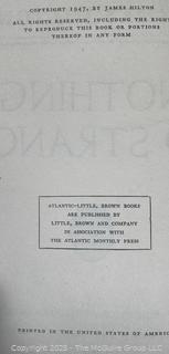 Nothing So Strange By James Hilton 1947 Atlantic-Little Brown Books w/DJ