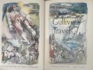 1945 Gulliver’s Travels Jon Corbino Illustrated HC DJ 