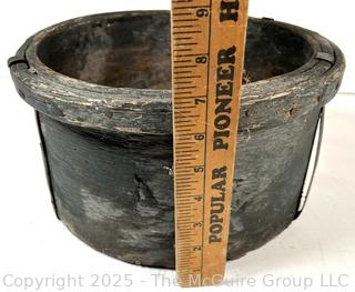 Half Bushell curved wood barrel/basket