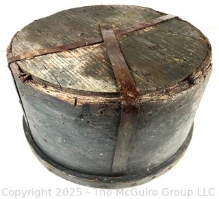 Half Bushell curved wood barrel/basket