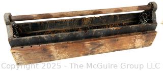 Vintage wooden toolbox