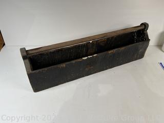 Vintage wooden toolbox