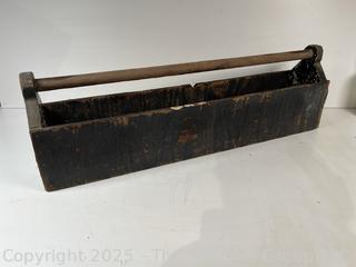 Vintage wooden toolbox