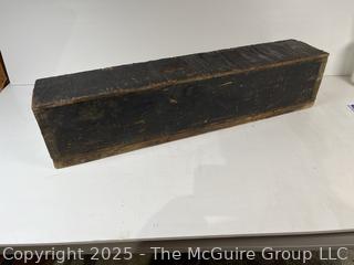 Vintage wooden toolbox