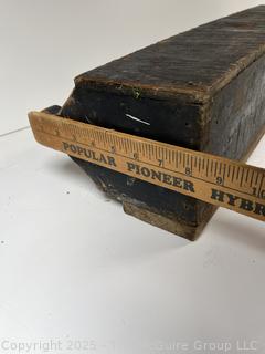 Vintage wooden toolbox