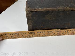 Vintage wooden toolbox