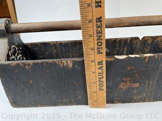 Vintage wooden toolbox