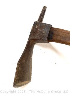 Vintage Hand Adze Full Length Handle