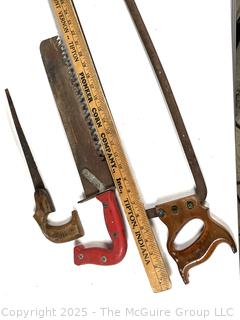 Three different types of hand saws