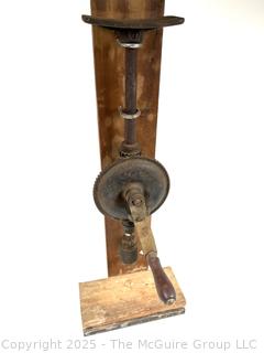 DIY Hand-cranked Drill Press