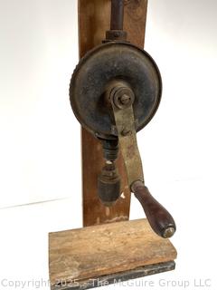 DIY Hand-cranked Drill Press