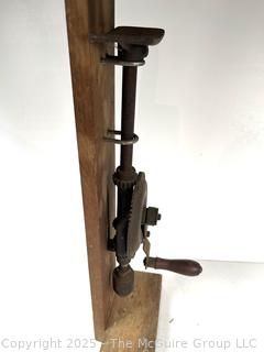 DIY Hand-cranked Drill Press