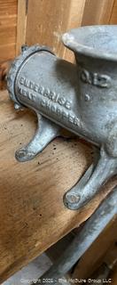 Antique Enterprise Tinned No. # 12 Meat Chopper Grinder, USA