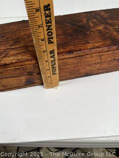 Wood box of tools: cold steel chisels and punches