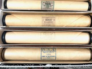 Grouping of assorted Player Piano Music Rolls
